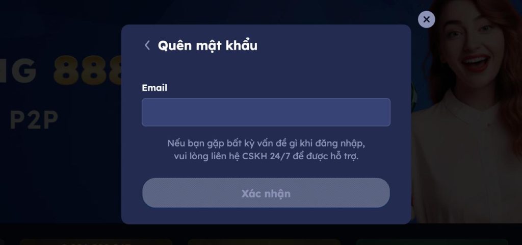 Hướng dẫn đăng nhậpTAP88 khi quên mật khâủ